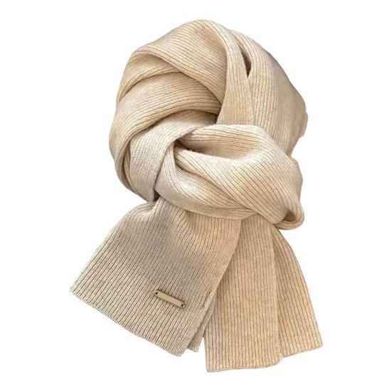 Sciarpa da Donna Tinta Unita Spessa Antivento Calda Versatile Sciarpa Quotidiana Invernale Outdoor Ciclismo Lunga
