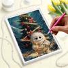 5D DIY Pearl Murals Diamond Art Painting Set Snowman Doll Handmade Art Elegant and Unique Gift Artwork Home Decoration
