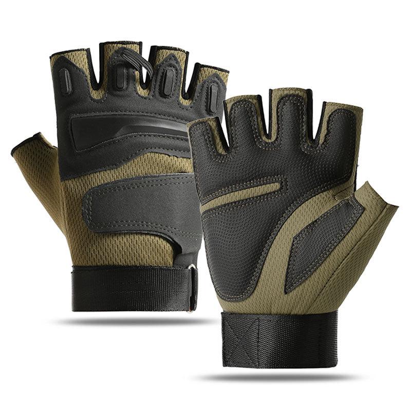 Cycling half finger protective non-slip sports wear-resistant fitness gloves