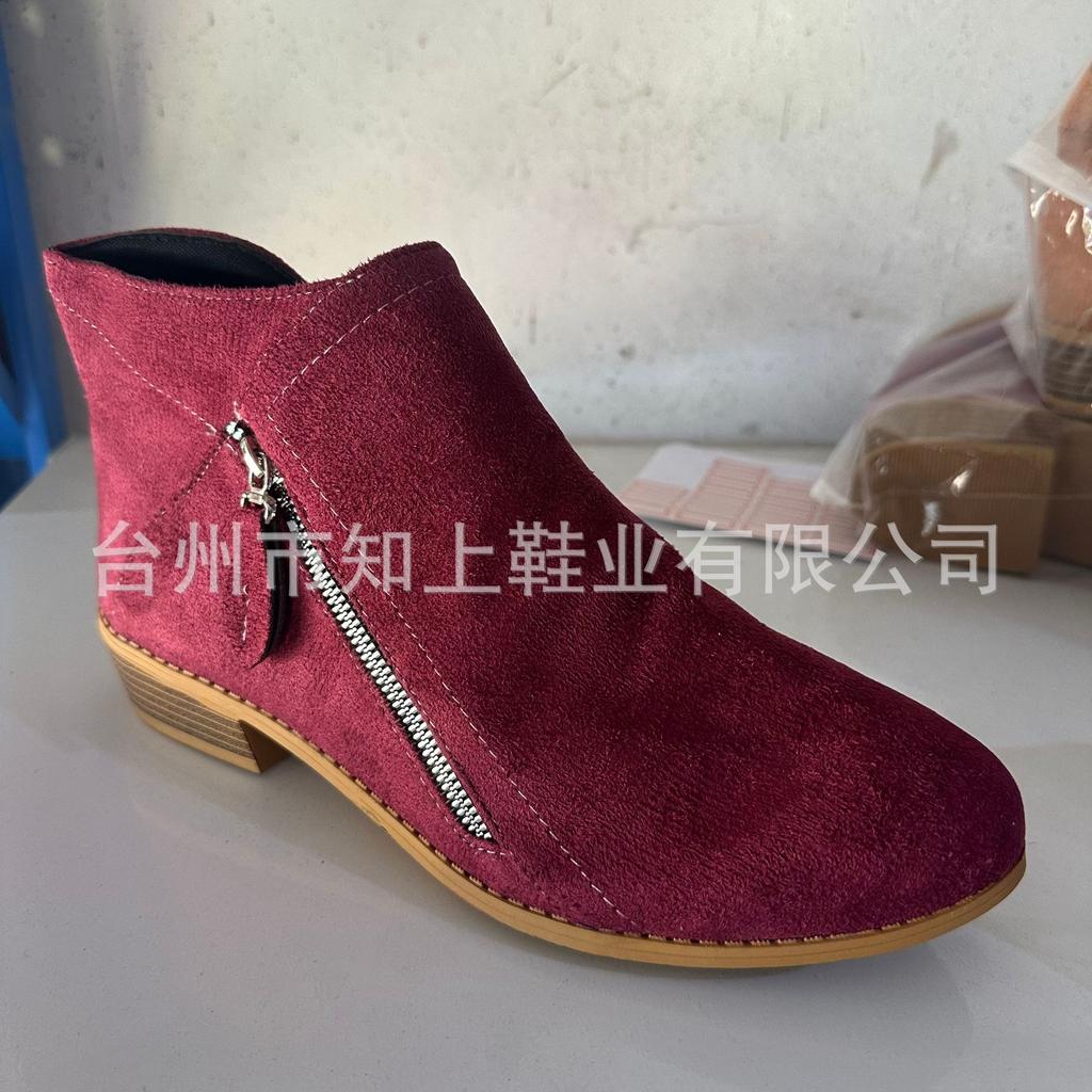 Large size women's shoes autumn and winter new women's boots suede European and American style women's short boots