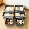 Stoff-Aufbewahrungsbox für Socken, Unterwäsche und BHs - Deckellos, Waschbar und Faltbarer Organizer