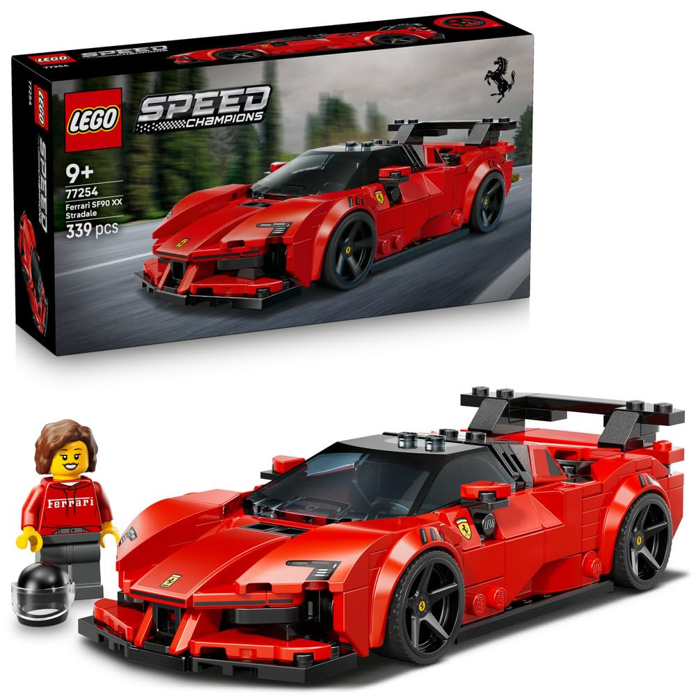 

Speed Champions Ferrari SF90 XX Stradale Toy Building Kit for Kids Ages 9-11