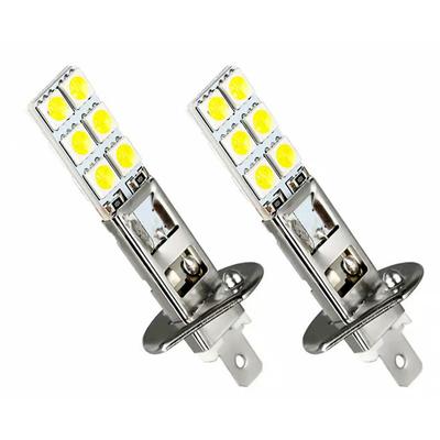 1Pc Car LED Headlights H1 H3 Head Lights 55W 5050 Chip 6000K Fog White Lamps