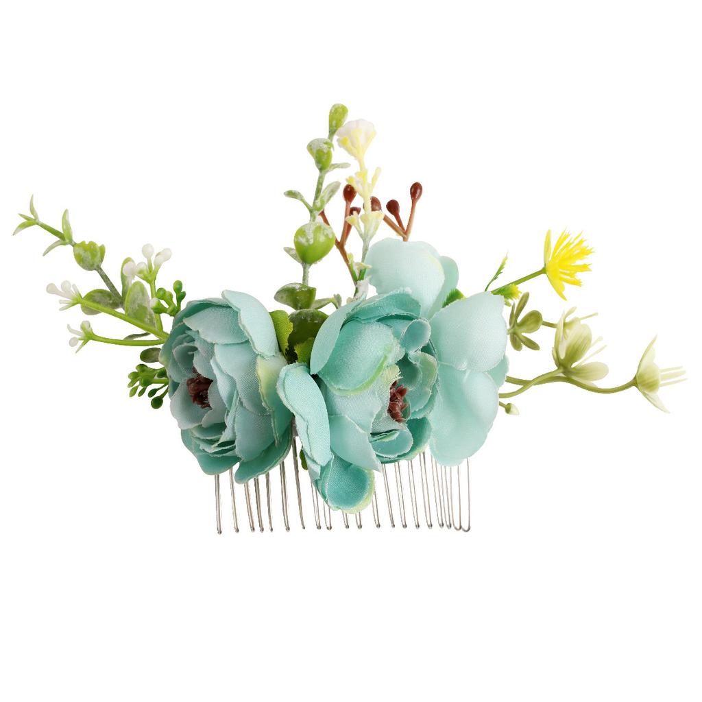  Pettine con Fiori Artificiali Stile BOHO per Donna, Diadema Nuziale, Ornamenti per Capelli, Acconciatura, Fermaglio per Capelli, Accessori per Capelli, Gioielli