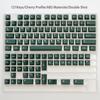 114 Keys Ink Blue Double Shot PBT Keycaps Cherry Profile Custom Keyboard Key Caps for Gateron MX Switches Gaming Keyboards
