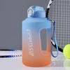 Bottiglia d'acqua sportiva da 2300 ml con manico in paglia graduato Forniture per fitness per palestra all'aperto di grande capacità