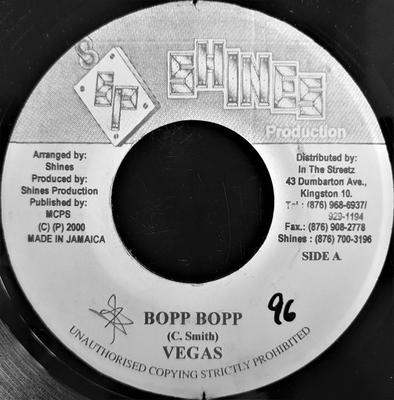 7inch Record MR. VEGAS - Bopp Bopp NONE Shines Producti 2000 Jamaica Reggae, Ska & Dub Used
