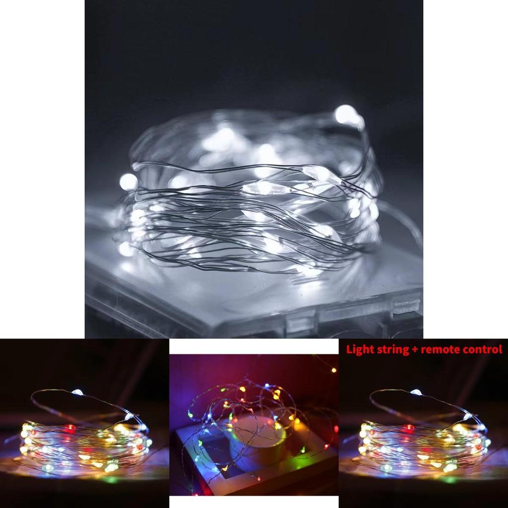 Christmas Copper Wire Led String With Battery Box And Manual Switch For Holiday Decorations