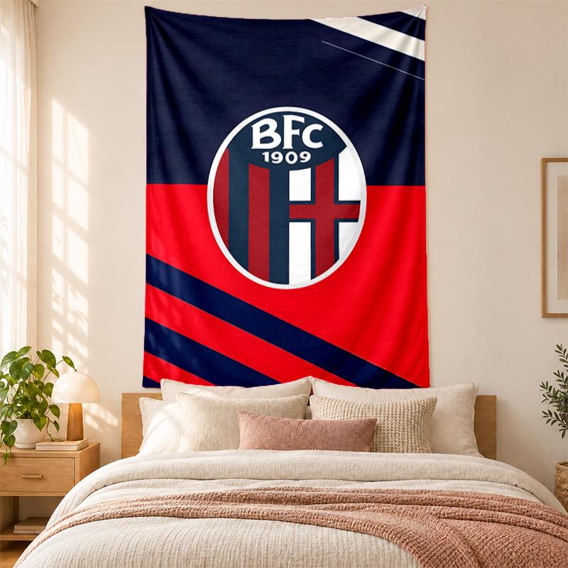Bologna Football Club Tapestry Highquality for Decorating Living Room Bedroom Dorm Walls Ideal As Bedroom Wallart Orholiday Gift