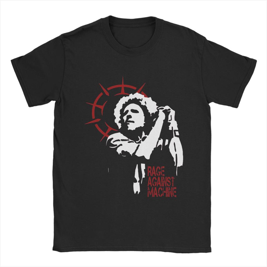 Vtipné tričko Rage Against The Machine pro muže, kulatý límec, 100% bavlna, krátký rukáv, tričko s potiskem, plus size oblečení