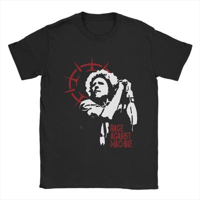 Funny Rage Against The Machine TShirt Men Round Collar 100 Cotton T Shirt  Short Sleeve Tee Shirt Plus Size Clothes