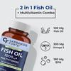Carbamide Forte Fish Oil with Multivitamin 1000mg Omega 3 Capsules for Men & Women 60 Softgel Capsules