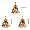 KX4B Cats Christmas Tree Suncatchers Stained Glass Window Hangings Colorful Glass Panel