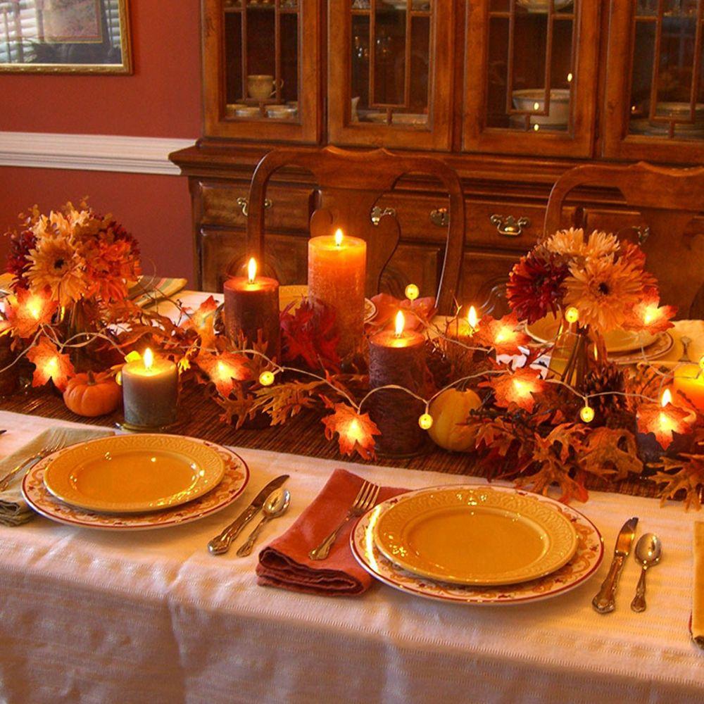 Thanksgiving For Indoor Outdoor Garden DIY Halloween Home Decor Lights String ornament Garland Lamp