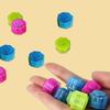 12pcs/set Double-Colors Traditional Play Game 6 Sided Playing Stones Toy  Play Home