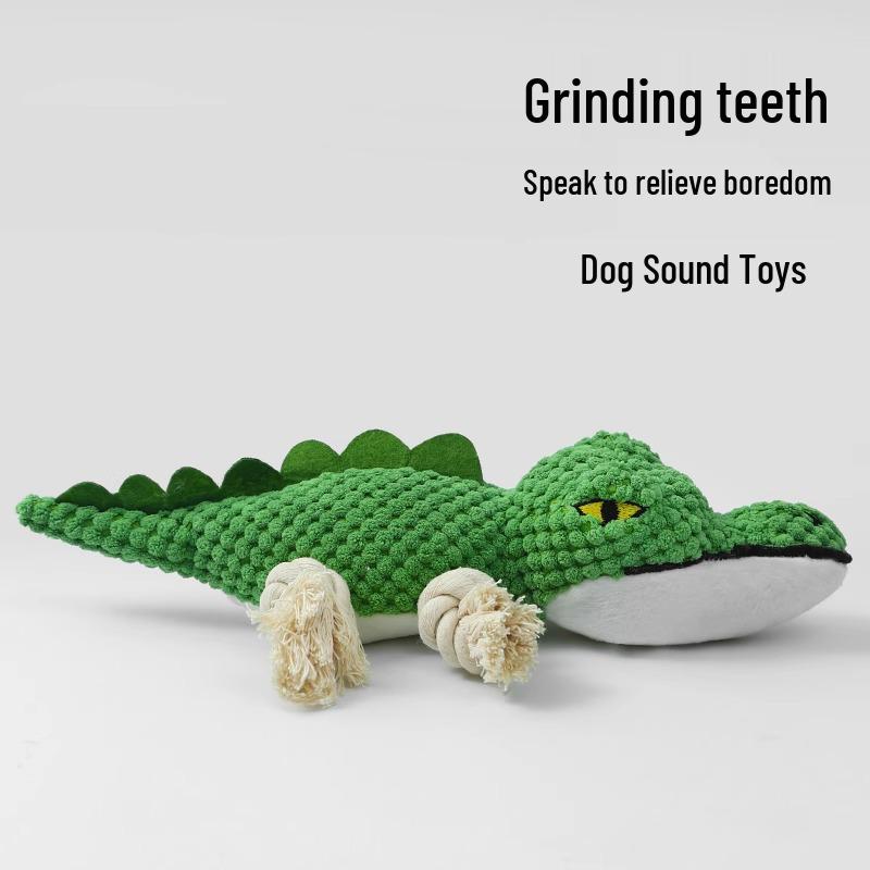Bite-Resistant Plush Dog Toy with Sound for Small Breeds, Teething & Boredom Relief