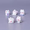 6Pcs Adorable Resin Cat Pendants DIY Brooch Hairpin Jewelry Making Materials Handmade Craft Supplies for Friend Handmade Gifts