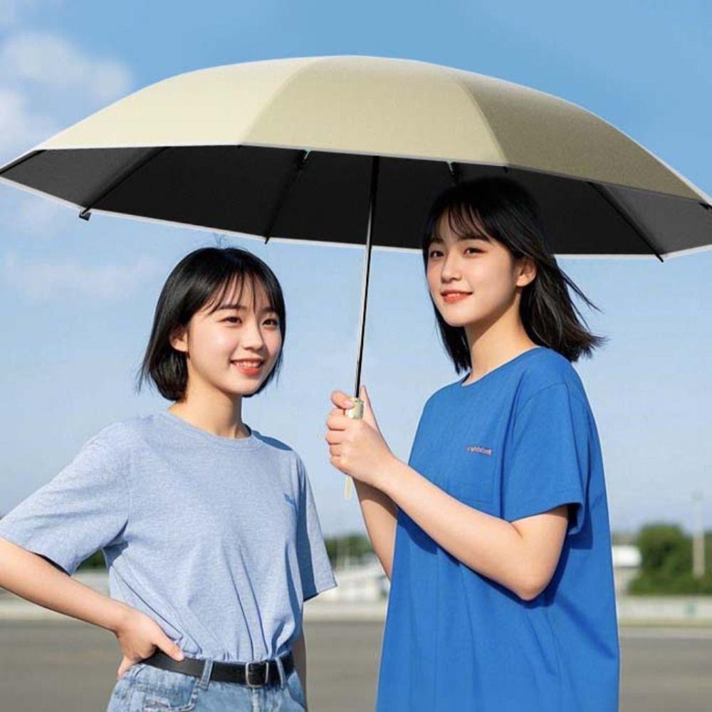 Reflective Stripe UV Umbrellas Outdoor Sunshade Rain Umbrella Automatic Umbrella  Men Women