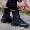Men's Genuine Leather Mesh Breathable High-Top Hiking & Work Boots