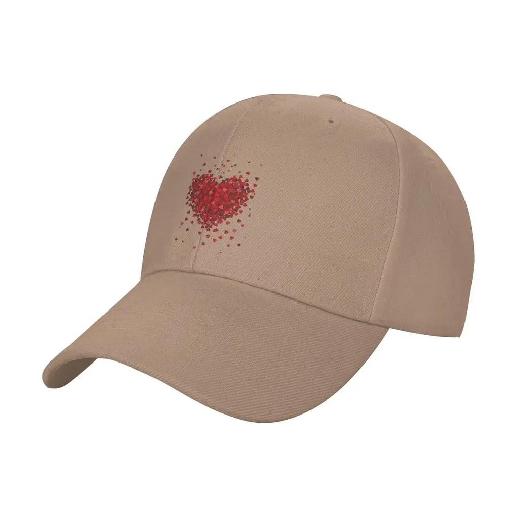 Retro Red Heart Fashion 3D Trucker Hat Unisexs Hats Hats For Unisex Women's Baseball Cap