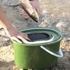 Live Fish Bucket Breathable Meshes Fish Bucket Live Fish Box Double Layers Fishing Bucket Fishing Baits Bucket Water Bucket