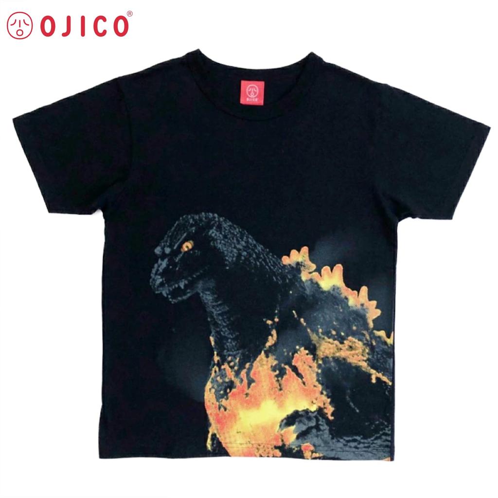 Made in Japan Short Sleeve Godzilla OJICO 2025 Collaboration Unisex L Kids Women Men Black Short Sleeve T-Shirt (1995) T-Shirt [Official]