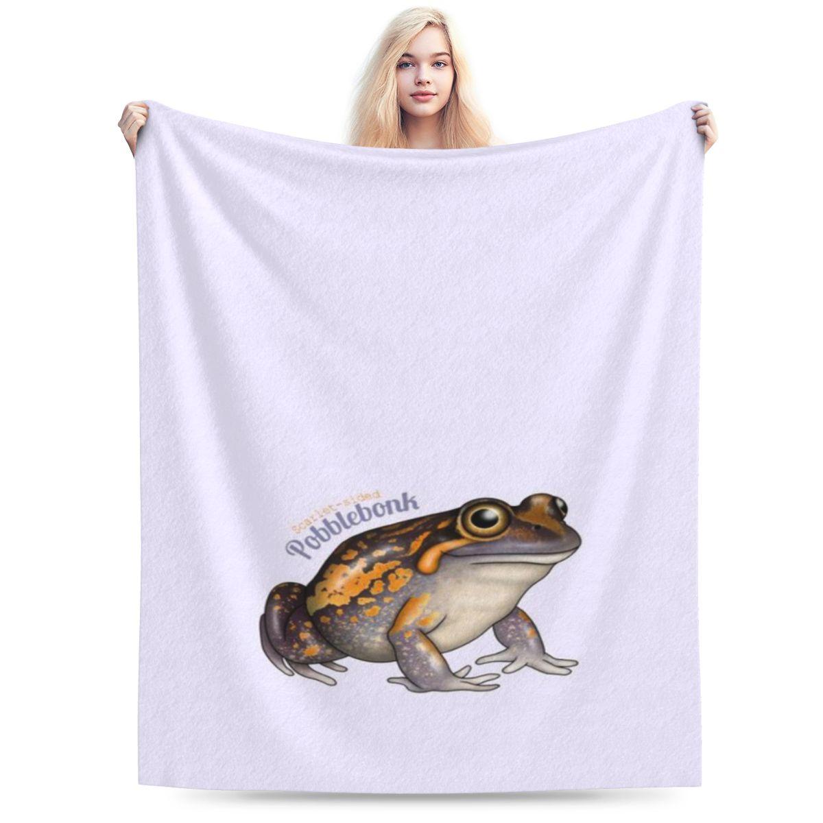 Pobblebonk Frog Personalized Warm Decorate Home An UltraSoft Micro Fleece Blanket 75x100cm 30x40in