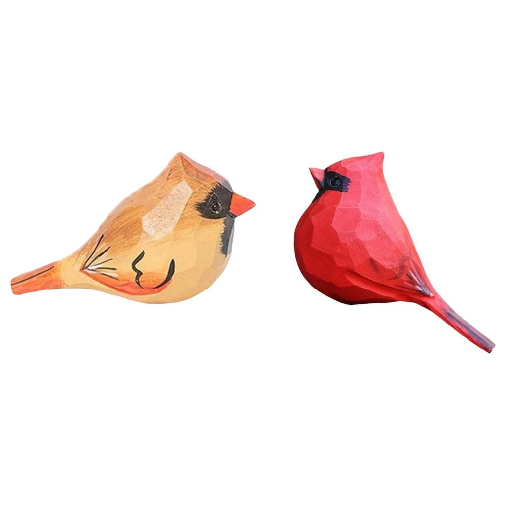 Simulation Bird Statue Bird Figurine Parrot Decoration Animal Sculpture Resin