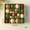 Christmas Tree Decor Flocking Balls Set With Multiple Colors For Holiday Festivities