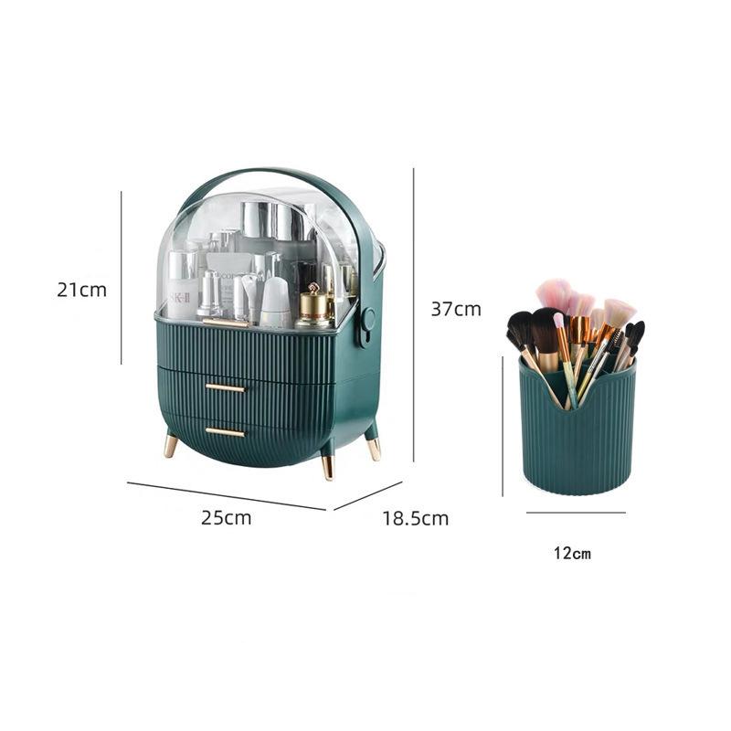 Fashion Large Capacity Cosmetic Storage Box Waterproof Dustproof Bath Desktop Beauty Makeup Organizer Skin Care Storage Drawer