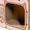 Cat Scratch House Cardboard Non-Slip Bottom Pet Supplies Cardboard Cat Scratcher Pet Bed For Furniture Protector Enrichment Play