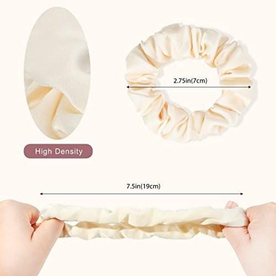 Lolalet Chouchou Ribbon 8-Piece Set Hair Tie Adult Silk Glossy Three-Dimensional Stylish Clip