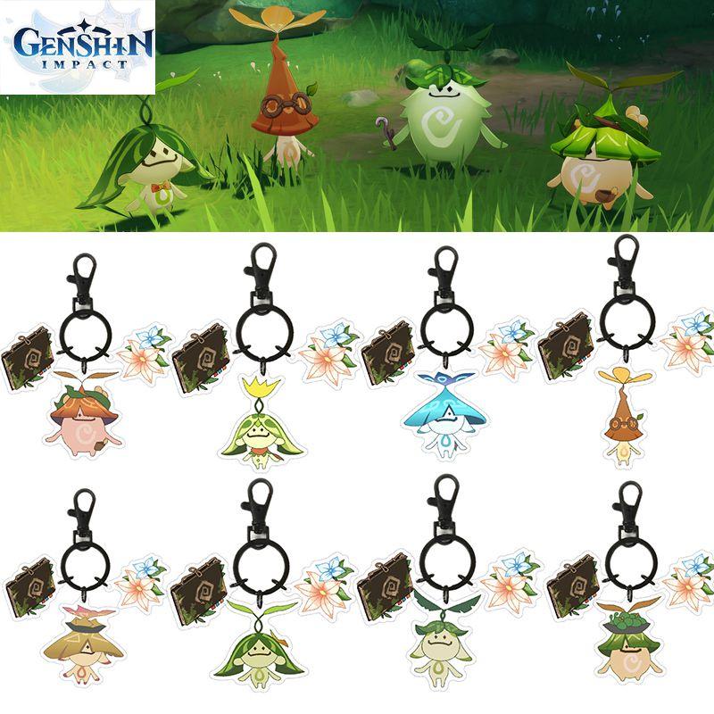 Genshin Impact Aranara Acrylic Keychain Fashionable Double Sided Printing Cartoon Character Keyring Bag Pendant