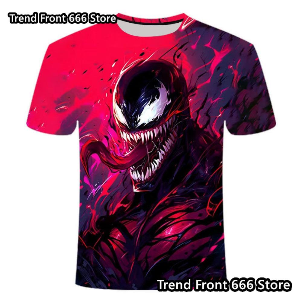 

Summer Children clothes Kid Men Venom 3D Prited superhero T-shirt Boys Men Short Sleeve Crewneck Tops Fashion Streetwear 110