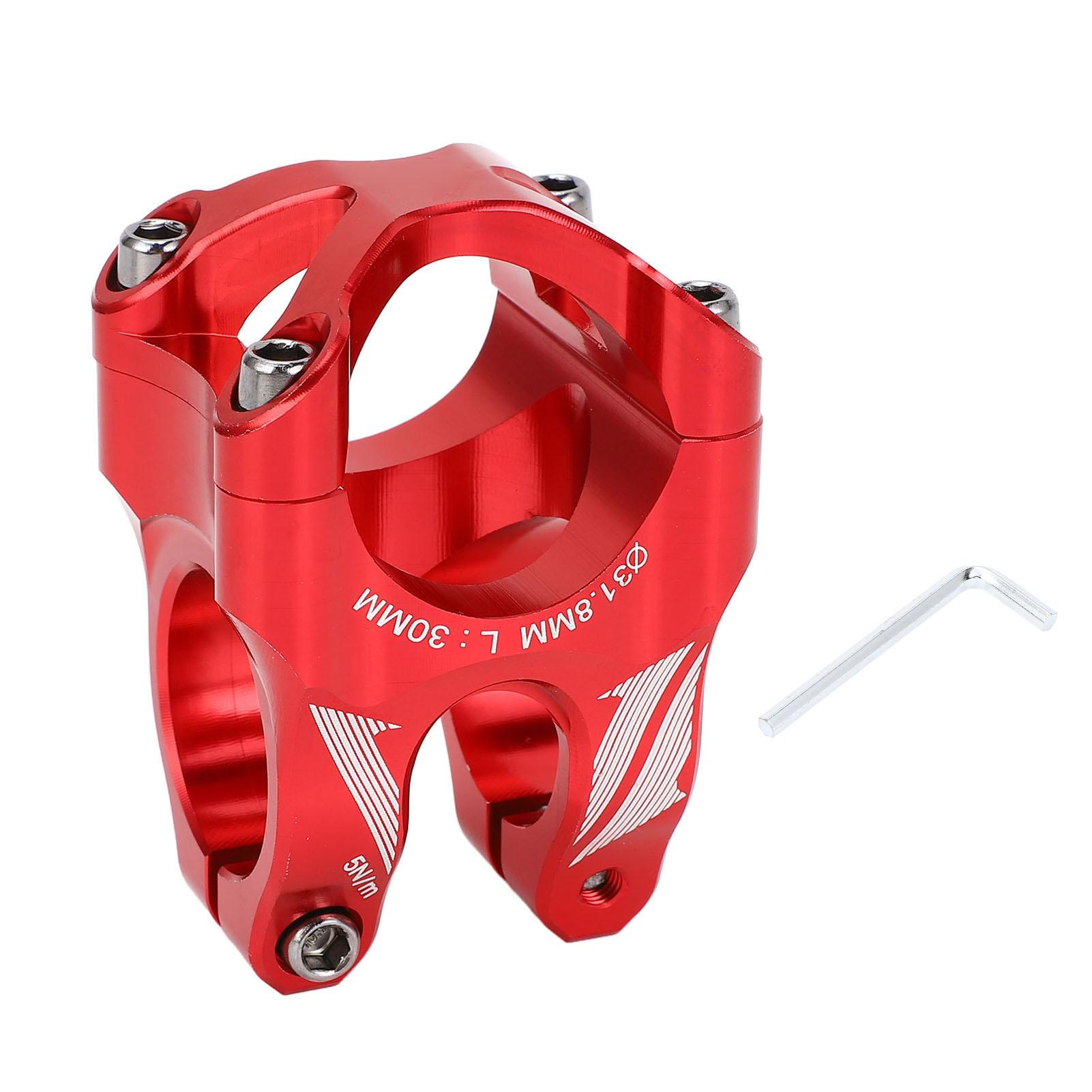 

Легкий вынос руля для горного велосипеда из алюминиевого сплава с ЧПУ, короткий вынос руля 0 градусов для скоростного спуска Red