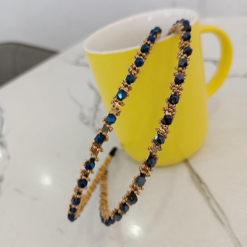 Summer Hot Selling New Fashion Korean Style Crystal Customized Women's Rhinestone Bundled Hair Hair Band Accessories