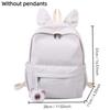 New Rabbit Ear Student Backpack Large Capacity Solid Color Women Backpack Adjustable Strap Lightweight Travel Bag Students