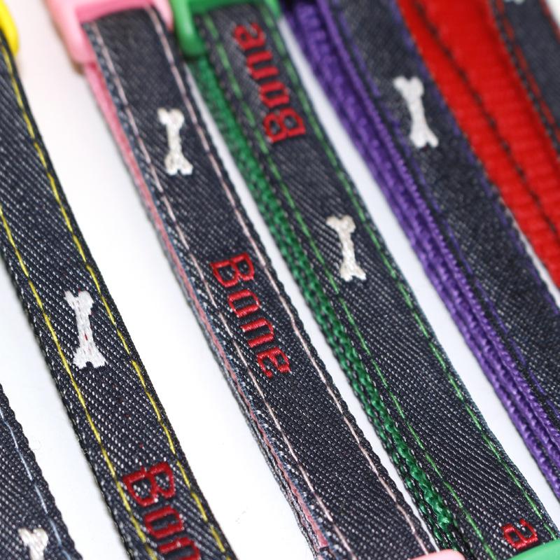 Pet Denim Collar Pet Bell Collar Cat Collar Dog Collar Applique Collar Jewelry