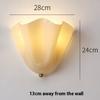 New Retro LED Glass Wall Lamp Shell Modeling Living Room Background Wall Corridor Bedroom Bedside Decorative Lighting