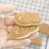 Mold Small Fish Sandwich Cookie Tool Home 3D Pressing Cookie Cutter Mold