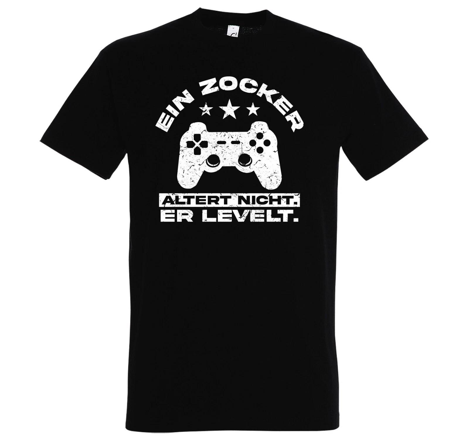 

Youth Designz Men s T-Shirt Gamer Doesn t Age - He Levels Headset Gamer Gaming XL