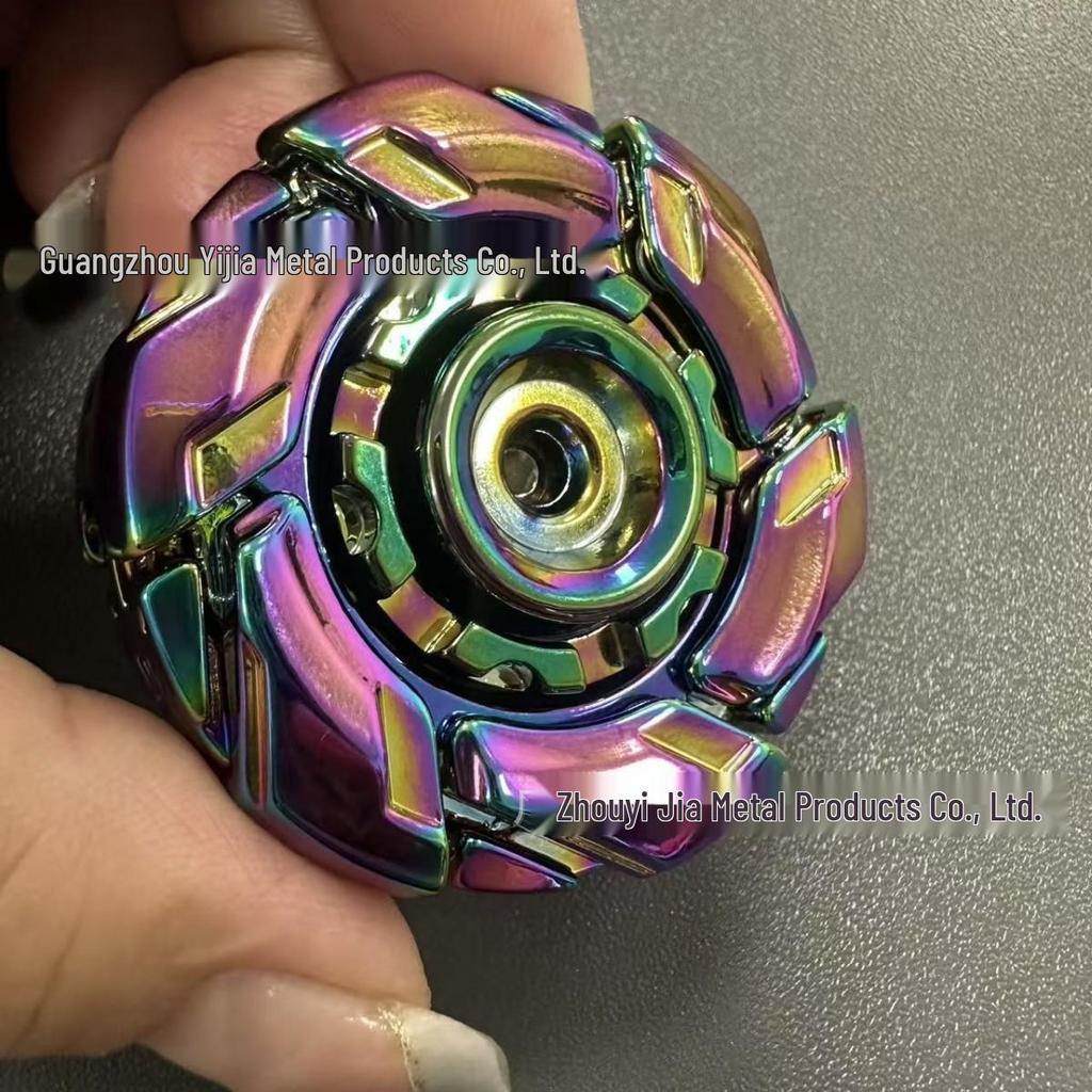 Irritable 08 Zinc Alloy Gyro Decompression Toy: Rotating Armor-Linkage Spinner