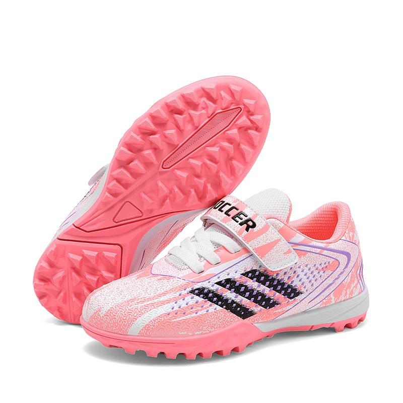 Summer new breathable children's Velcro football shoes men's and women's sports shoes students non-slip broken nail training shoes