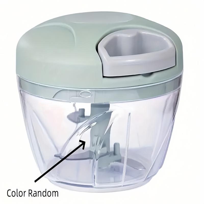 1pc Kitchen Garlic Press, Rotary Mixer, Household Multifunctional Vegetable Slicer, Auxiliary Food Grinder, Manual Garlic Press