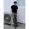 Camouflage Men's American High Street Retro Overalls Ins Dark Casual Pants Vibe Trendy Brand Personalized Trousers Big Pockets