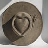 New Heart Top Suede 9 cm Wide Brim Fedora Hat Men's and Women's Autumn Felt Jazz Hat Classic Suede Fedoras Chapeau Sombrero