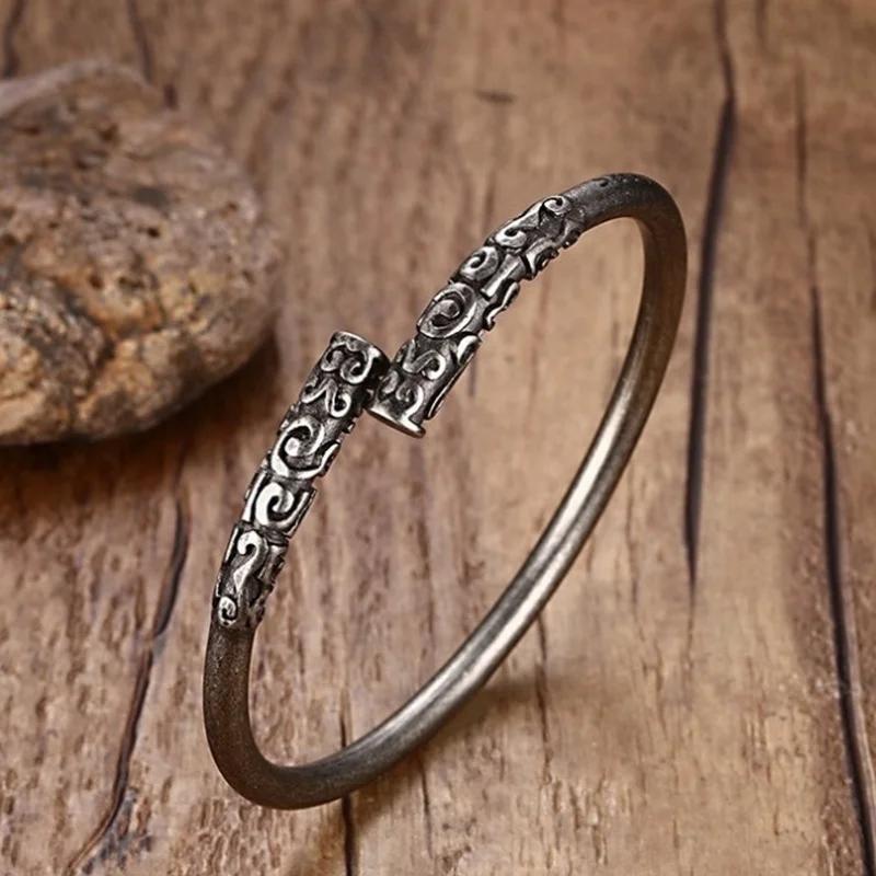 Fashionable and Creative Gold Hoop Bracelets for Men and Women, Personalized Trendy Domineering Adjustable Jewelry Accessories