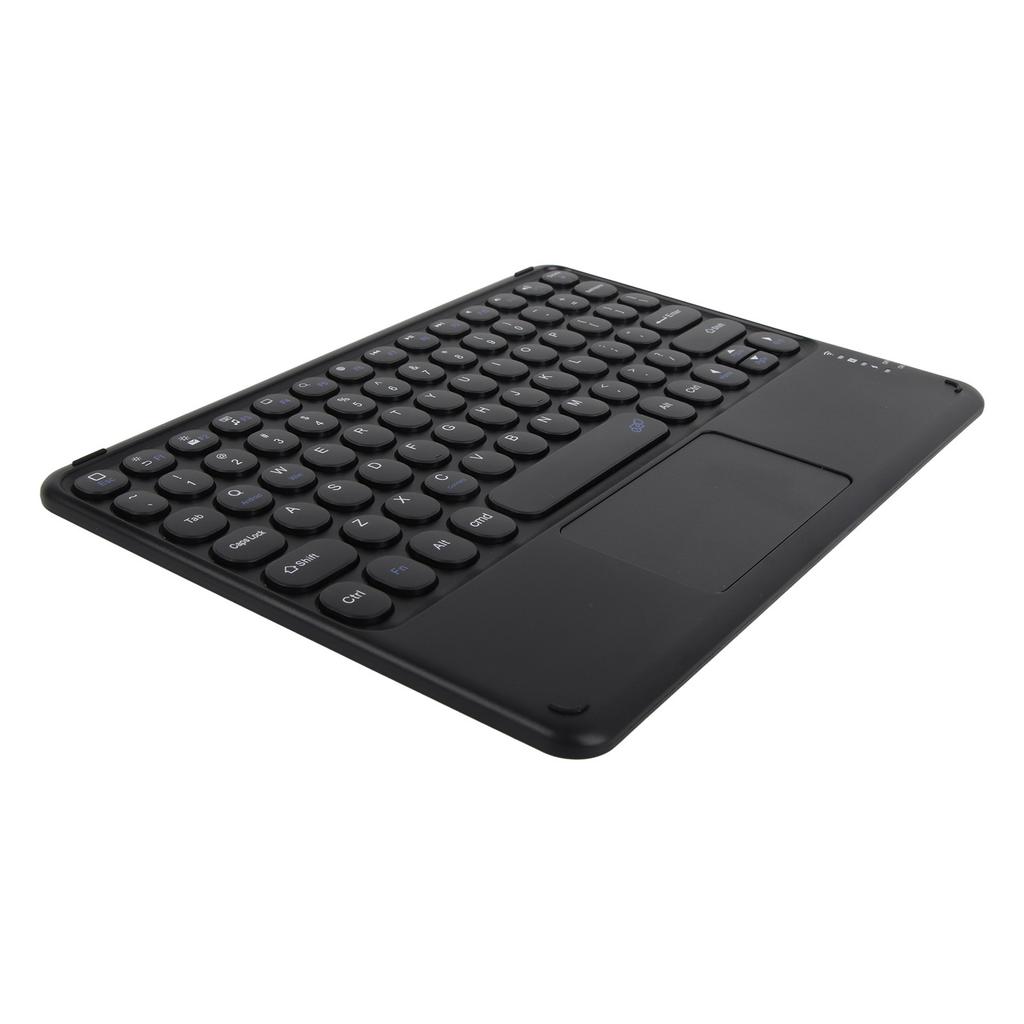 Wireless Keyboard 10in Round Keycap Touchpad Function Portable Widening Enlarging Waterproof Dustproof Laptop Keyboard