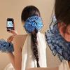 Korean-Style Double-Layer Hair Tie - Trendy Intestine Design, Fashionable Head Flower Rubber Band Accessories