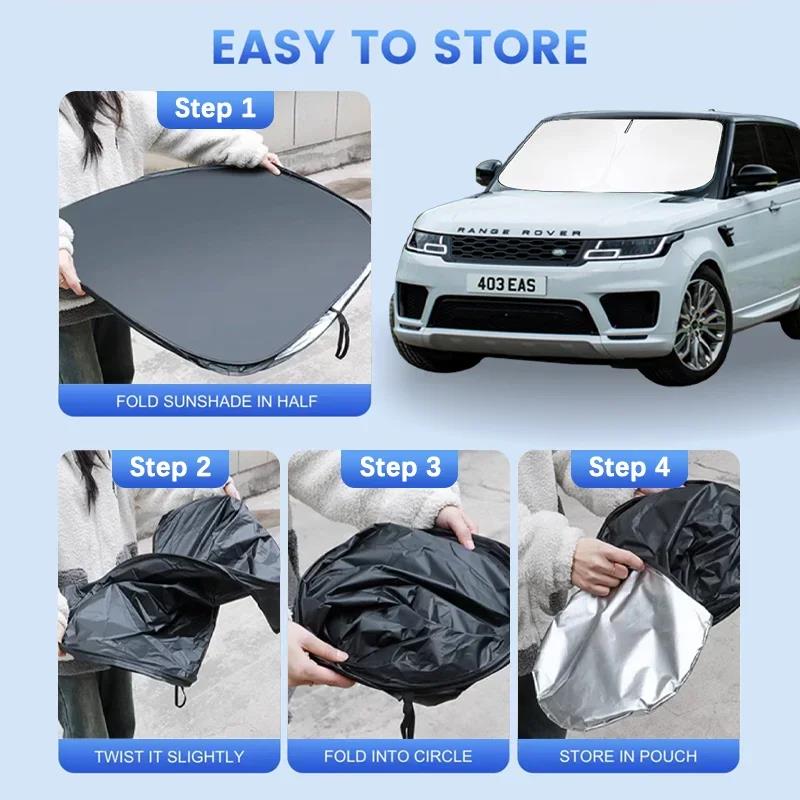 Car Window Sunshade Cover for JEEP Commander Sun Shade Windshield Visor Protector Windscreen Folding Auto UV Protection CurtainWindshield Sunshades 1
